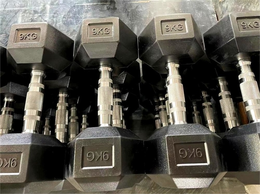 Metall- und Gummi-Multi-Funktion Hex Dumbbell für Fitnessstudio-Ausrüstung Anpassung Optionen