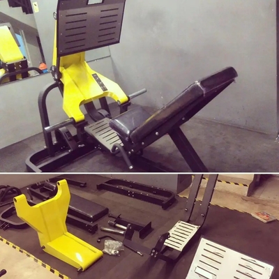 Customized Logo Stahlplatte geladen Gym Fitness-Ausrüstung 45 Grad Bein Press-Maschine