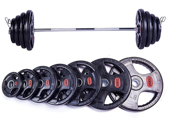 Fitnessgeräte für das Fitnessstudio, Gewichtstraining, Gewichtsbarbelplatten für Unisex, schwarz