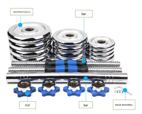 20 kg/30 kg/50 kg verstellbares Dumbbell-Set für umfassende Fitnessübungen durch Befreeman