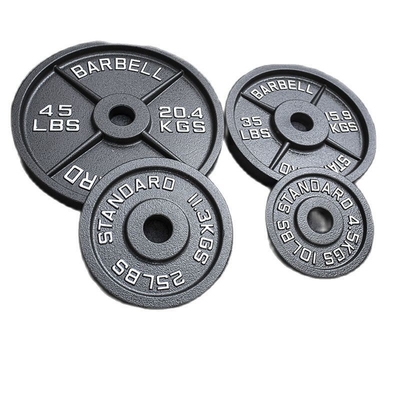 Gummioberfläche Gusseisen Barbell Gewichtsplatte für Gewerbe und Zuhause 5kg 10kg 20kg 50kg