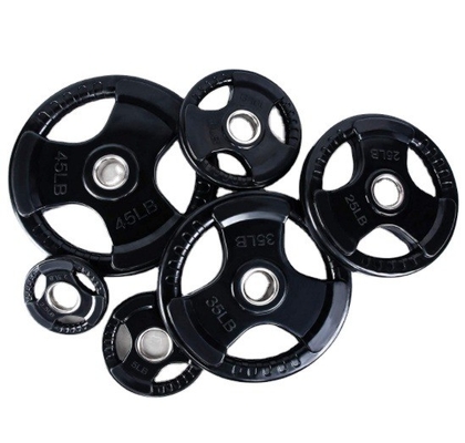 Unisex Gummi Barbell Gewichtsplatten perfekt für jede Fitness Ziel 2,5/5/10/25/35/45lbs