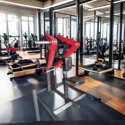 Mittellange Ladegeräte aus Stahl zum Rudern im Befreeman Commercial Gym