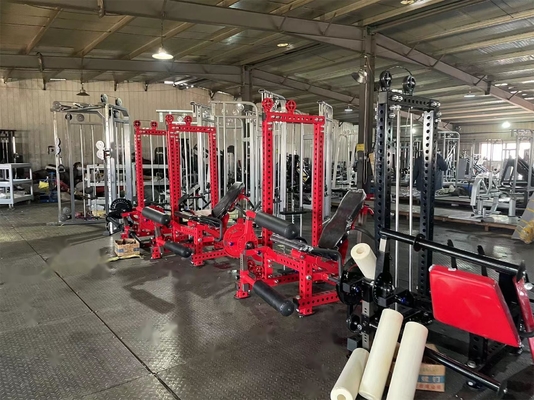 Zuhause Fitnessstudio Multifunktionale Pin-Load-Selektionsmaschinen für Beinpress und Beinverlängerung