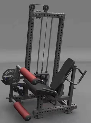 Krafttraining Bodybuilding Mittellastgerät Doppelsitzbein Curl Bein Verlängerung Maschine