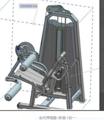 Verstellbare Sitz-Bein-Erweiterungs-Kurbelmaschine für das Krafttraining des funktionellen Trainers