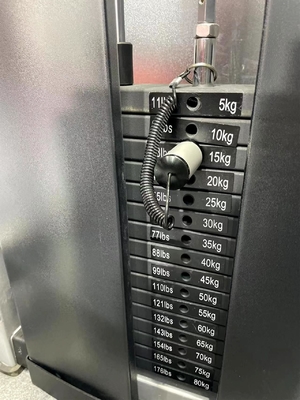 Gewerbliches Fitnessstudio Pin-belastete sitzende Bicep Curl-Maschine mit 80 kg Gewichtsstapel
