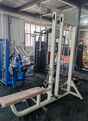 Dropset-Pins Dual-Funktion Brust-Rücken-Übungen Niedrigreihen Lat-Pulldown-Maschine für 3 Jahre