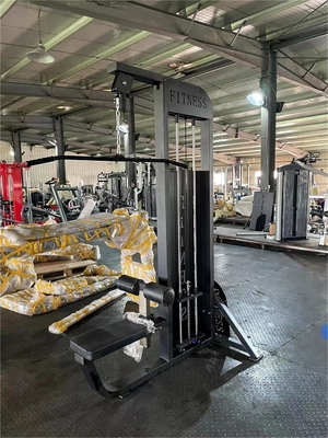 Dropset-Pins Dual-Funktion Brust-Rücken-Übungen Niedrigreihen Lat-Pulldown-Maschine für 3 Jahre