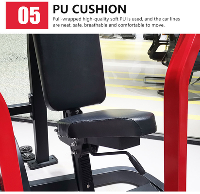 Individuelle Fitness-Ausrüstung Sitzende Brust Press Krafttraining Funktion Stahlmaterial