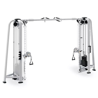 Multifunktionale Trainings-Rack-Kabel-Crossover-Fitnessmaschine mit 80kg*2 Gewichtsstapel