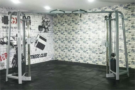 Multifunktionale Trainings-Rack-Kabel-Crossover-Fitnessmaschine mit 80kg*2 Gewichtsstapel
