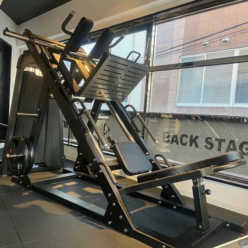 Verstellbarer Dual-Funktion Leg Press Plate geladen Hack Squat-Maschine für kommerzielle Fitnessstudio