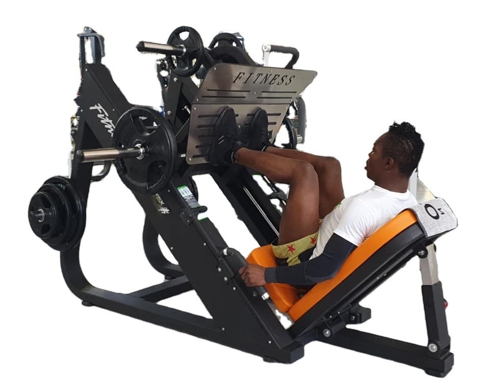 Bodybuilding-Übung Kraftmaschine für 45-Grad-Platte-belastete Beinpress-Training