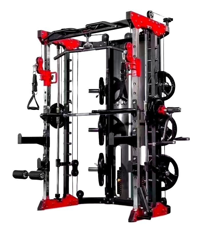 Sport-Workout-Stil Multifunktionales Power-Squat-Rack und Smith-Maschine zum Training