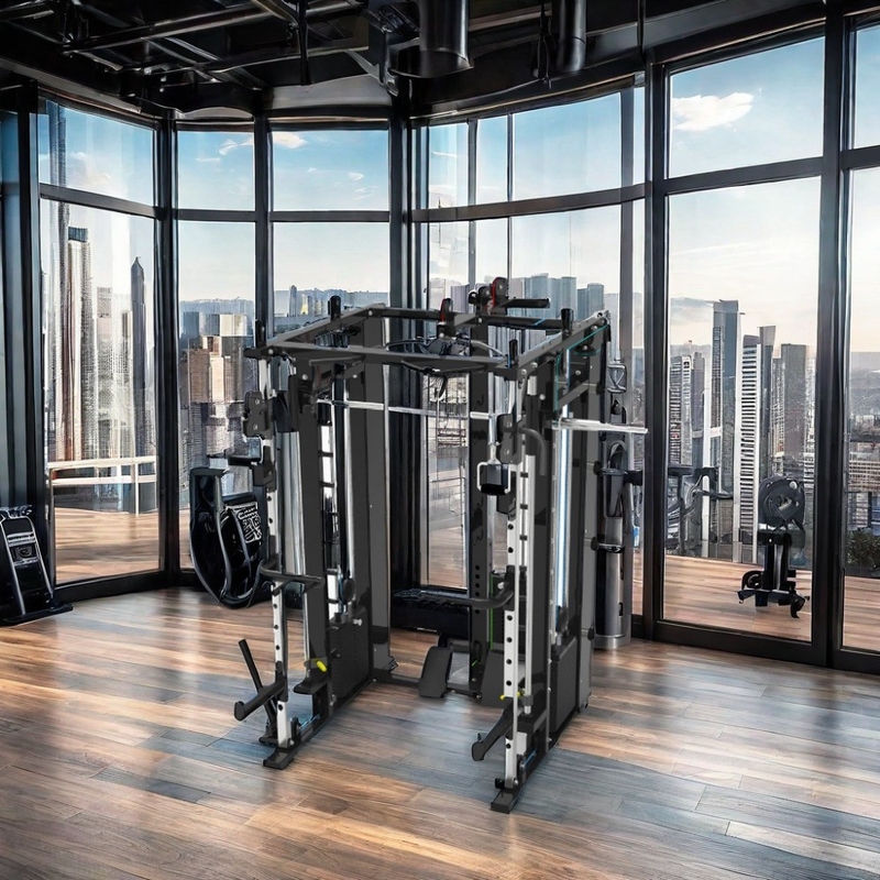 Handelsüblicher All-in-One-Funktionstrainer mit Pin und Platte für Multifunktions-Gymnastik-Rack