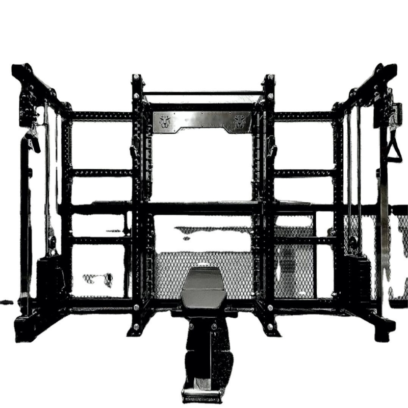 Multifunktions-Smith- und Squat-Rack für Gymnastikübungen mit verstellbarer Gewichtswahl