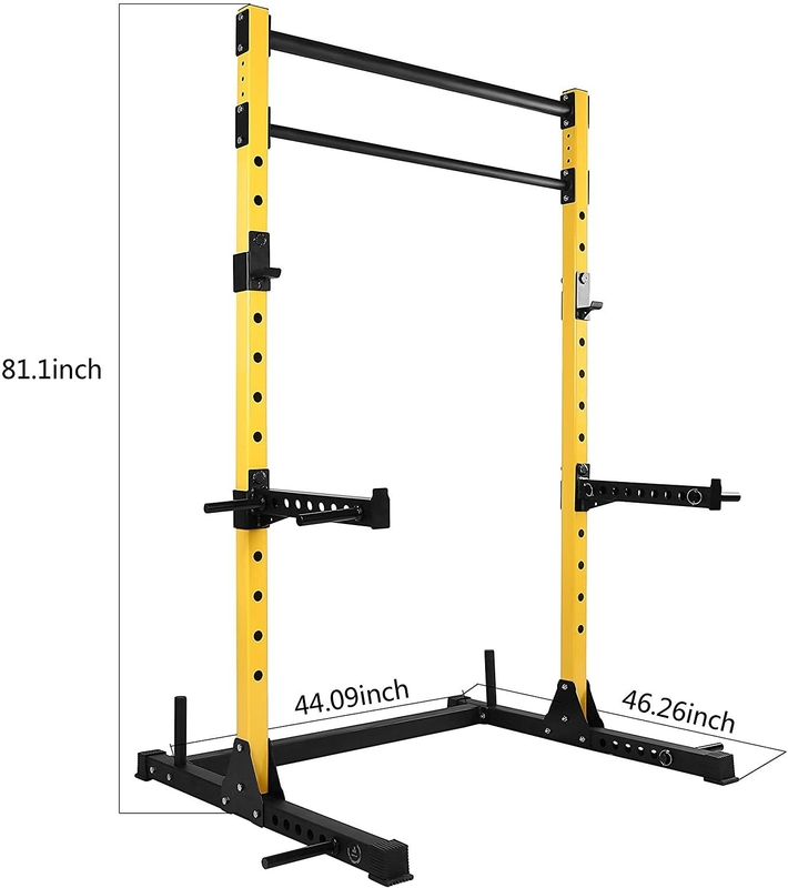 Klappbare Heimgymnastik-Trainingsausrüstung Gewichtsbank Barbell Bar Half Squat Rack für zu Hause
