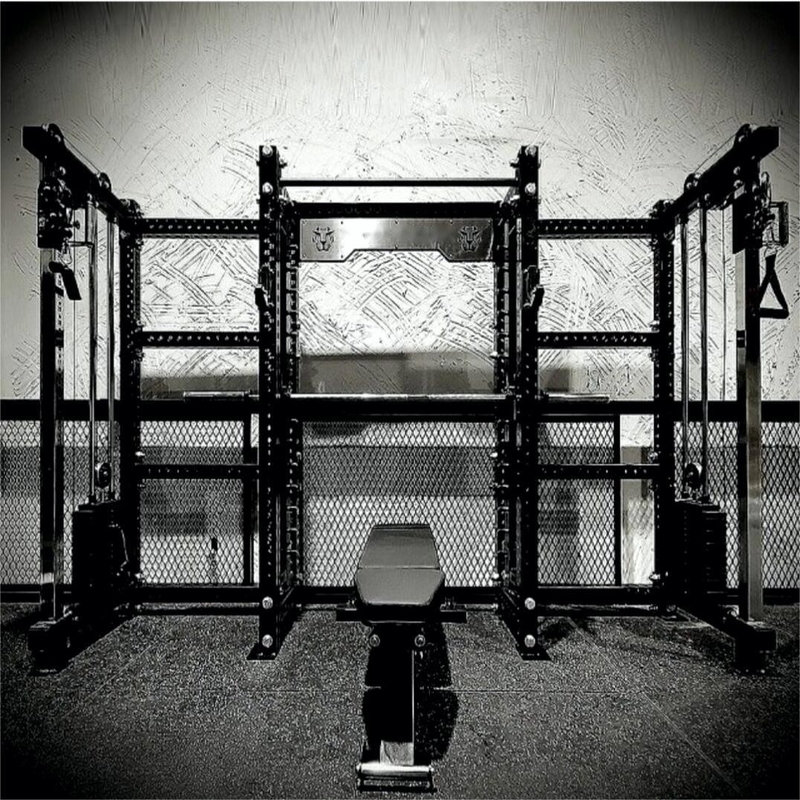 Stahl Q235 Gymnastikmaschine Bein Rücken Übung mit Universal Smith Maschine und Power Rack