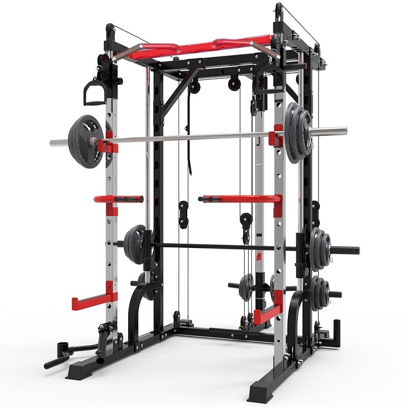Gewichtsbank Rudelbein Press Multi-Funktion Smith Maschine für Luxus Fitness Center