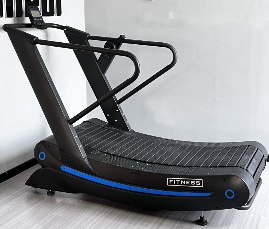 Personalisiertes Logo erhältlichd Nichtmotorisierter Luftläufer Handbuch gekrümmter Laufband für Fitnessstudio