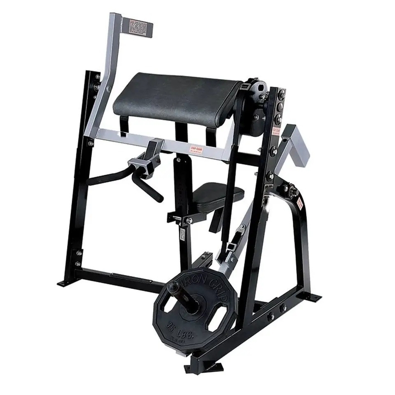 Sitzbein Biceps Fitnessstudio Ausrüstung 1200*1300*1200 mm Plattenbelastete Biceps Krümmungen Arme Schultern
