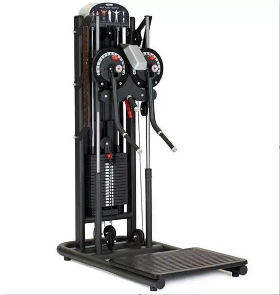 Mittlere Ladegerät Stehgymnastik Fitnessmaschine mit Pin-Last-Auswahl 1400*760*1960 mm