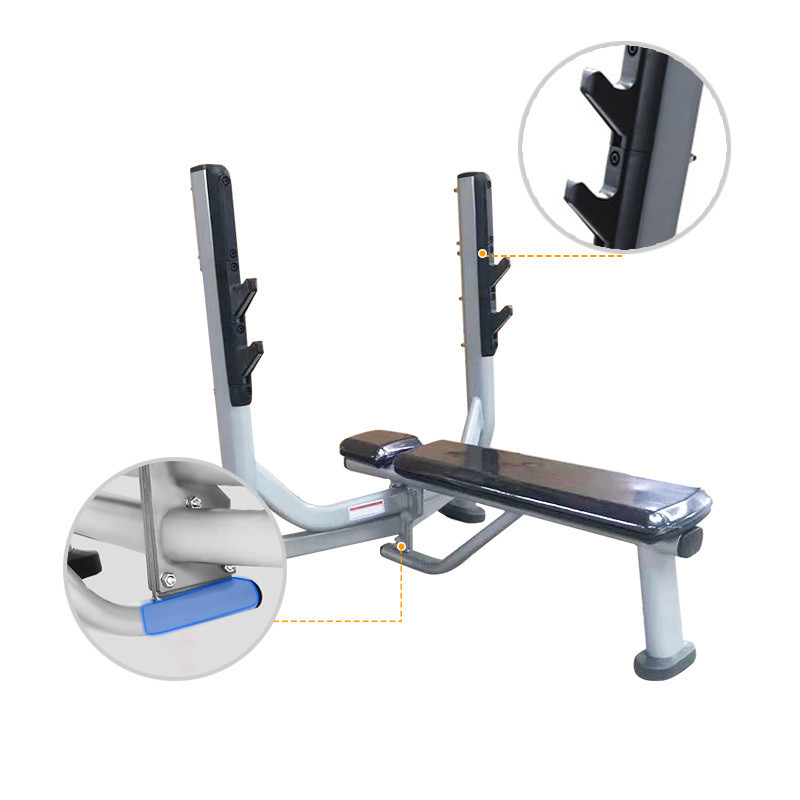 Customized Logo Availabled Flachstahlbank für Fitnessstudio Mittelladegerät Gewichtsbank