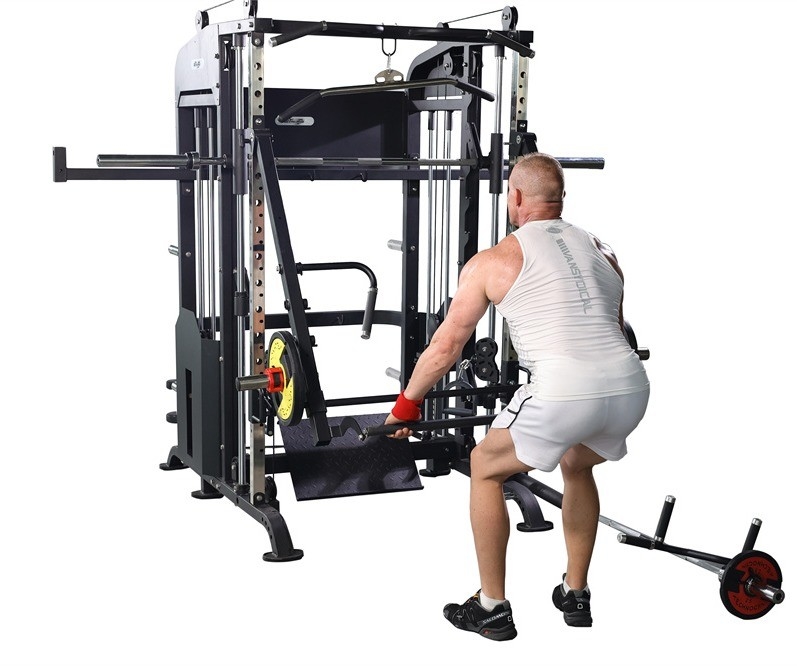 Krafttraining zu Hause mit langlebigen Lat-Pulldown-Ruderkabel-Crossover und mehr