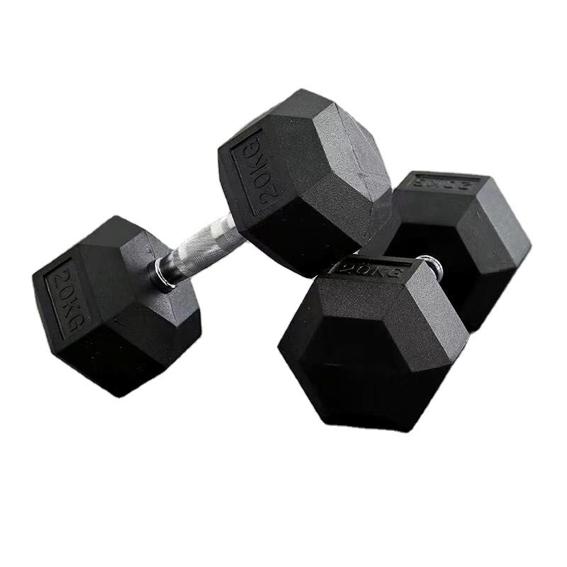 Hex-Gummibedeckung Dumbbell für Arme Verschiedene Gewichte von 2,5 kg bis 40 kg Männerabteilung