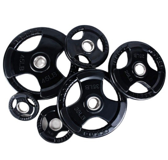 Unisex Gummi Barbell Gewichtsplatten perfekt für jede Fitness Ziel 2,5/5/10/25/35/45lbs