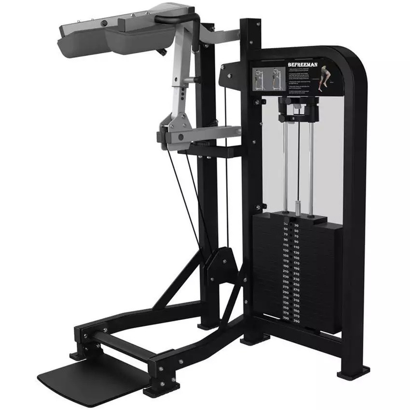 Stehende Kälberhebermaschine für Krafttraining 1180*1010*1780 PU-Lederkissen