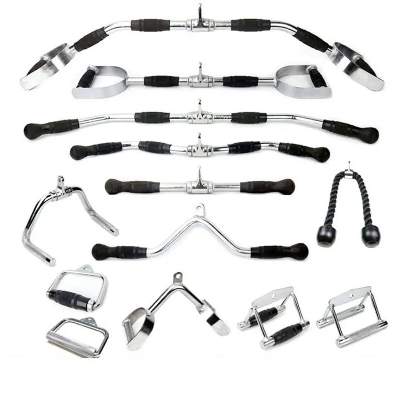 Integrierte Workout Gym Trainer Ziehen Sie die Bar Handgriff mit Griff Kabel Barbell Befestigung